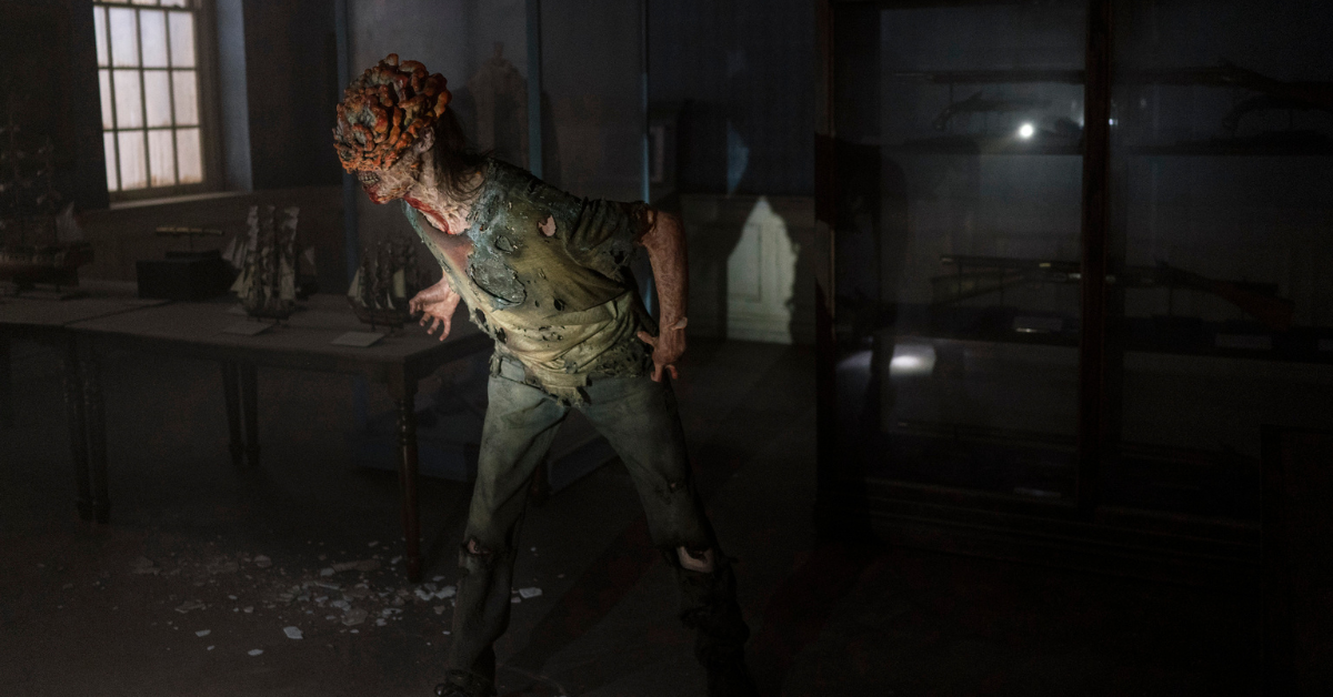 A victim of the Cordyceps fungus from the show The Last of Us 